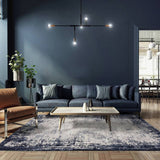 Argos Asiatic Kuza Navy Cut Pile Rug - 80x150cm- Buy online at McGrocer