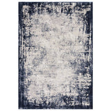 Asiatic Kuza navy cut pile rug 80x150cm, UK version