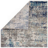 Asiatic blue grey cut pile rug 80x150cm, UK version
