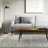 Asiatic Nova tribal grey cut pile rug 120x170cm, imported from the UK