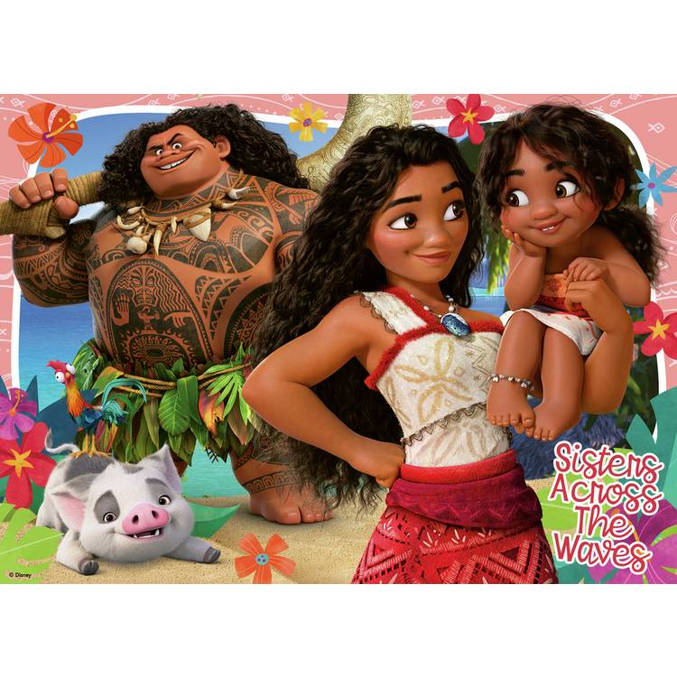 Disney Moana 2 jigsaw set 4x100 pieces, imported from the UK