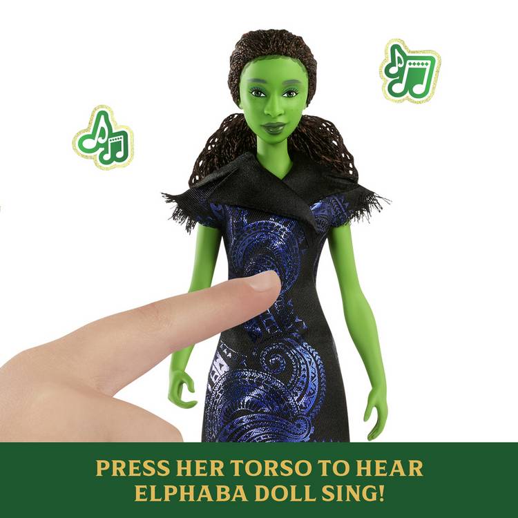 Wicked For Good Elphaba singing doll (British brand)