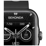 Sekonda Motion Pro smartwatch black silicone strap, imported from the UK