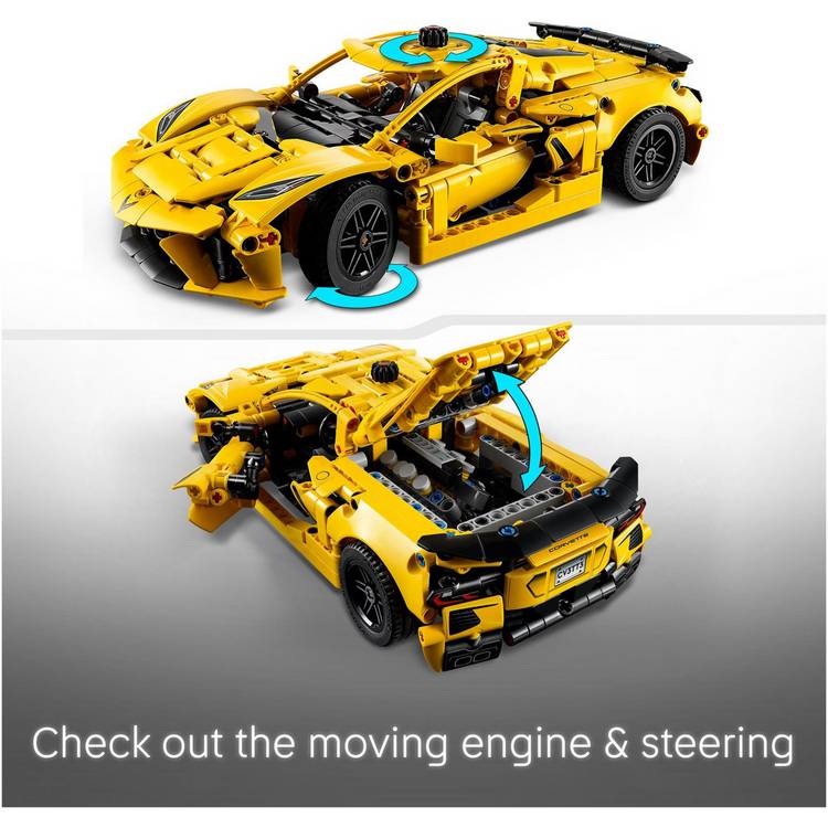 LEGO Technic Chevrolet Corvette Stingray building set 732-piece - British product