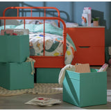 Argos Habitat Set of 4 Plain Storage Boxes - Teal 28cm Cube- Buy online at McGrocer