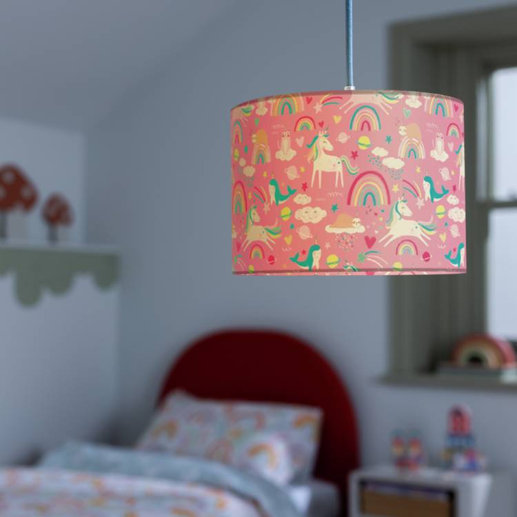 Habitat unicorn print easy fit lampshade 25cm (British brand)
