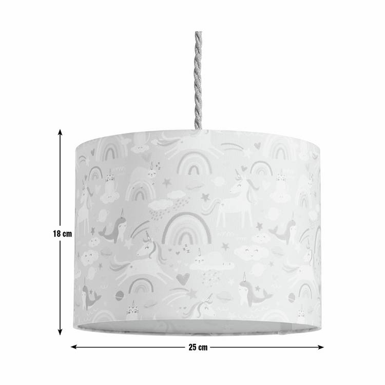 Habitat unicorn print easy fit lampshade 25cm (British brand)