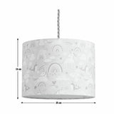 Habitat unicorn print easy fit lampshade 25cm (British brand)