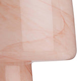 Habitat alabaster glass mushroom table lamp in peach (British brand)