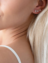 Next Sterling Silver Moon and Stars Earring Set- Buy online at McGrocer