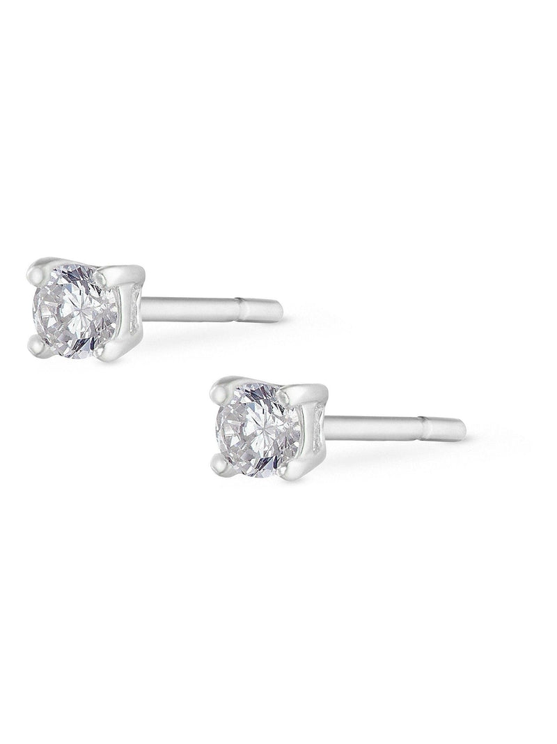 Sterling silver moon and stars earring set (British brand)