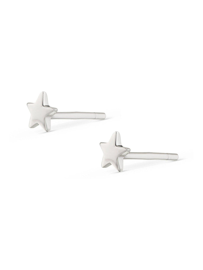 Sterling silver moon and stars earring set (British brand)
