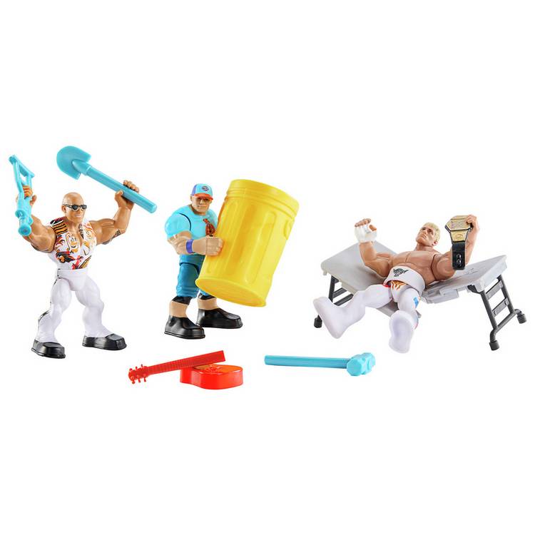 WWE Knuckle Crunchers John Cena The Rock Cody Rhodes - British product