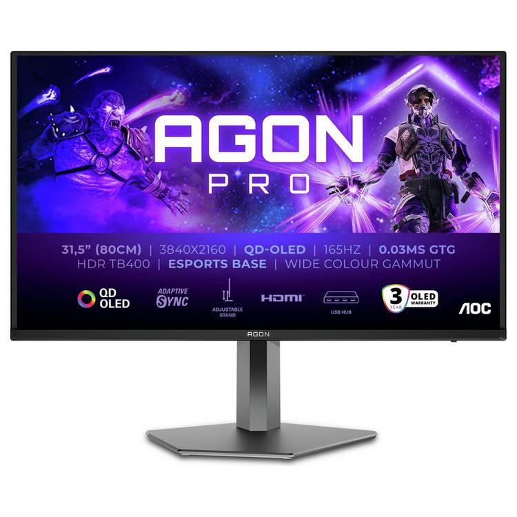 AOC AGON Pro AG326UD gaming monitor 31.5 inch (British brand)