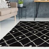 Homemaker shaggy rug black diamond 170x120cm, UK version