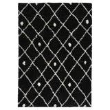 Homemaker shaggy rug black diamond 170x120cm, UK version