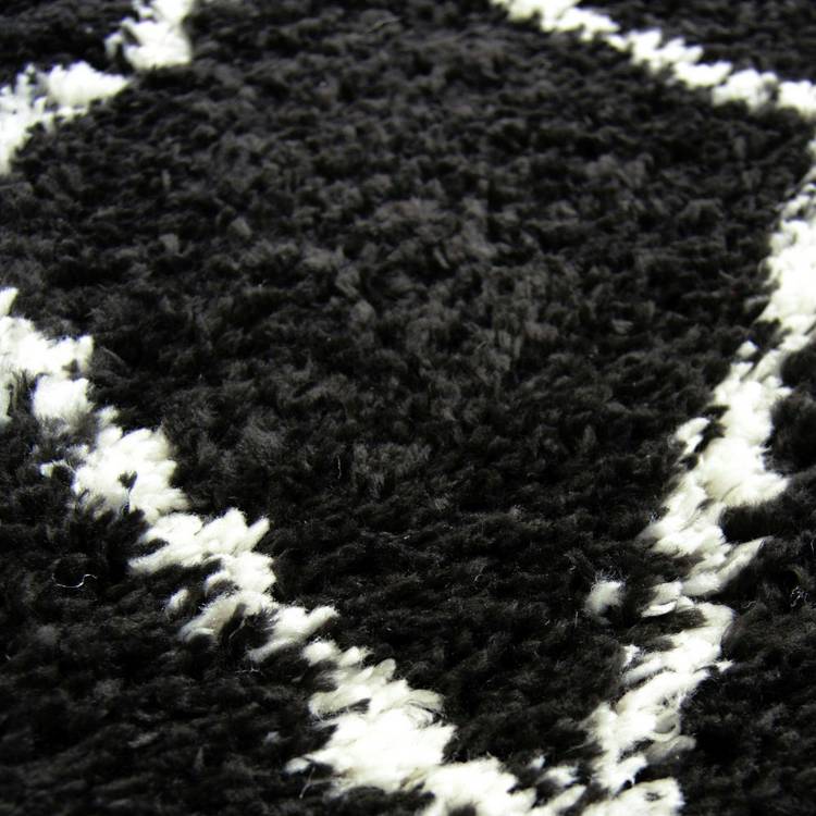 Homemaker shaggy rug black diamond 170x120cm, UK version
