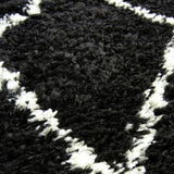 Homemaker shaggy rug black diamond 170x120cm, UK version
