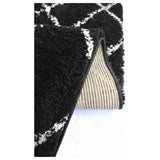 Homemaker shaggy rug black diamond 170x120cm, UK version