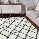 Argos Homemaker Snug Nomadic White Shaggy Rug 120x170cm- Buy online at McGrocer