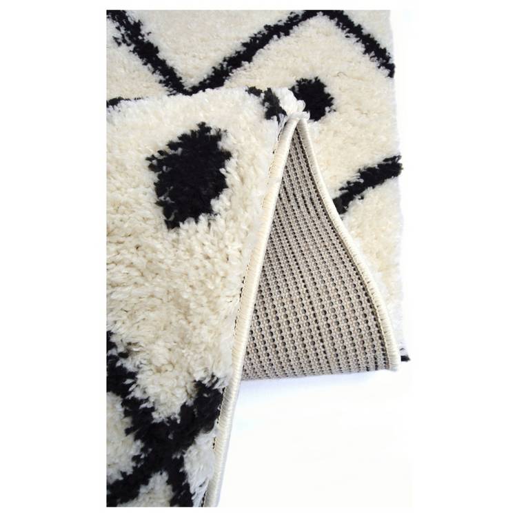 Homemaker white shaggy rug 120x170cm, imported from the UK