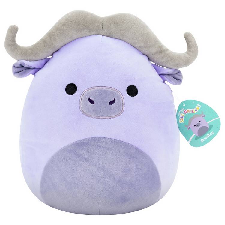 Squishmallows Bradley purple buffalo plush toy 12 inch (British brand)