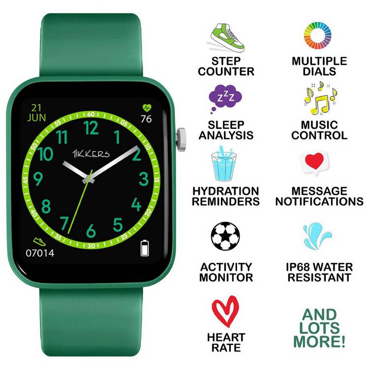 Tikkers Kids Series13 smartwatch with interchangeable straps - British product