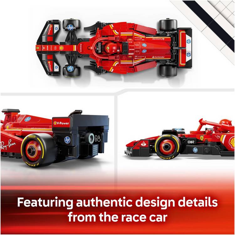 LEGO Speed Champions Ferrari SF-24 F1 car building set, imported from the UK