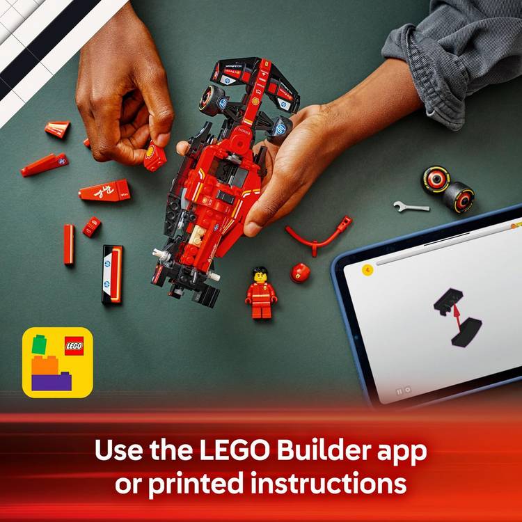 LEGO Speed Champions Ferrari SF-24 F1 car building set, imported from the UK
