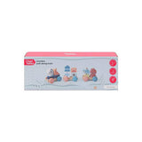 Chad Valley wooden pull along train with ocean blocks - British product
