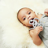 Matchstick Monkey Mini Monkey teether in grey (British brand)