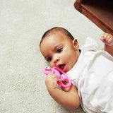 Matchstick Monkey Mini Monkey Teether Pink - British product
