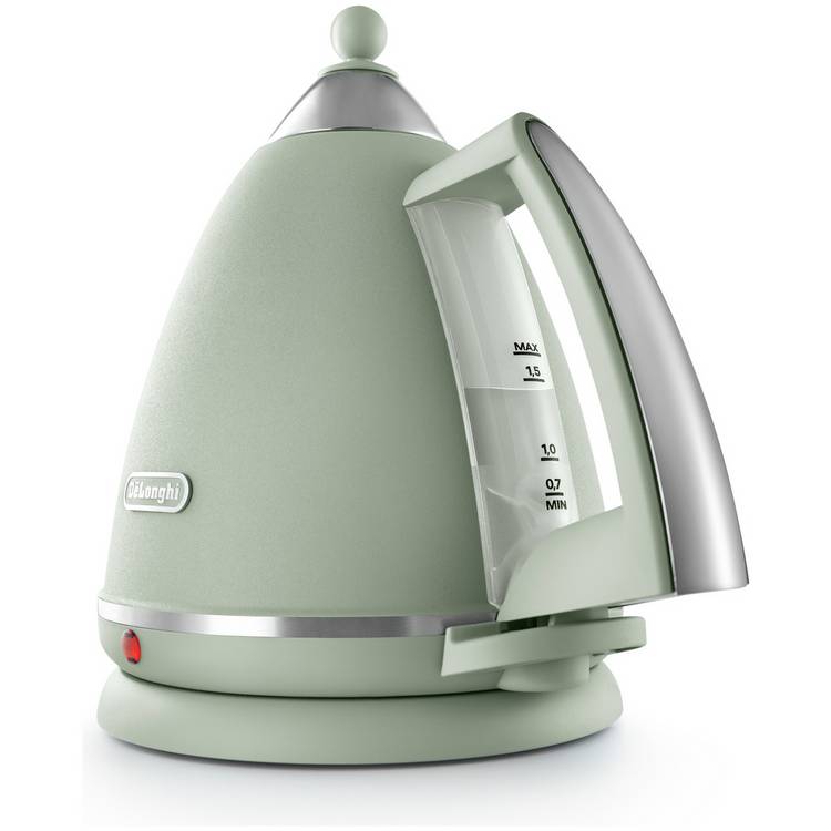 De'Longhi Argento Flora green kettle 1.7L (British brand)
