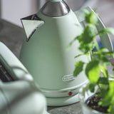 De'Longhi Argento Flora green kettle 1.7L (British brand)