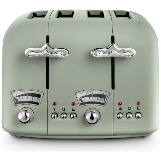De'Longhi green 4 slice toaster - British product