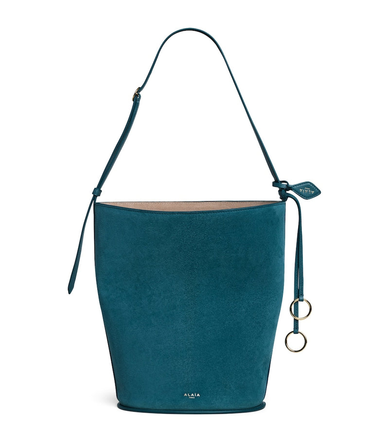 Alaïa small suede hip bucket bag, UK version
