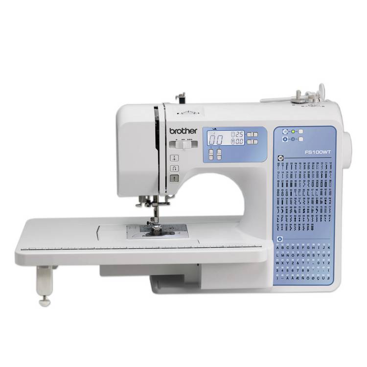 Brother FS100 computerised sewing machine with table (British brand)