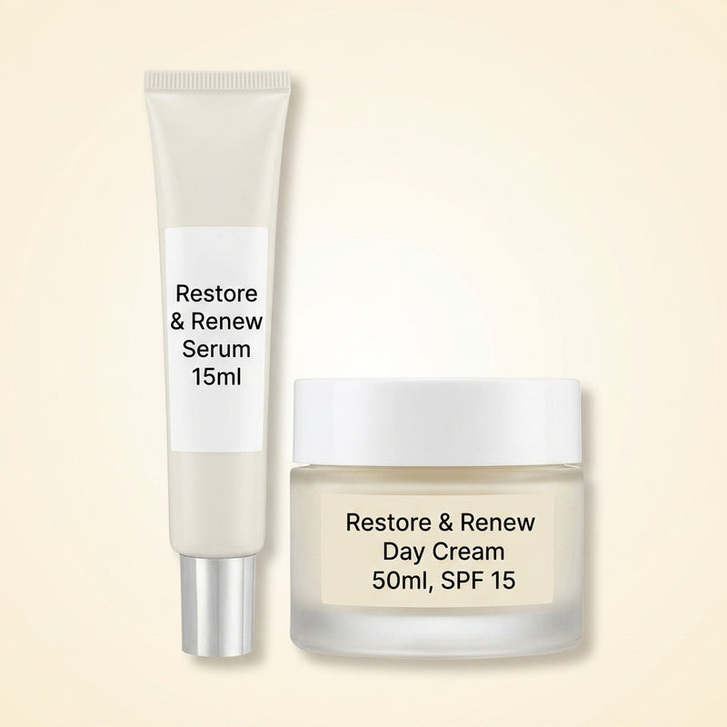 No7 Restore & Renew day cream and serum bundle, UK version