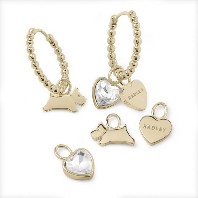 Radley interchangeable charm earrings set imported from the UK