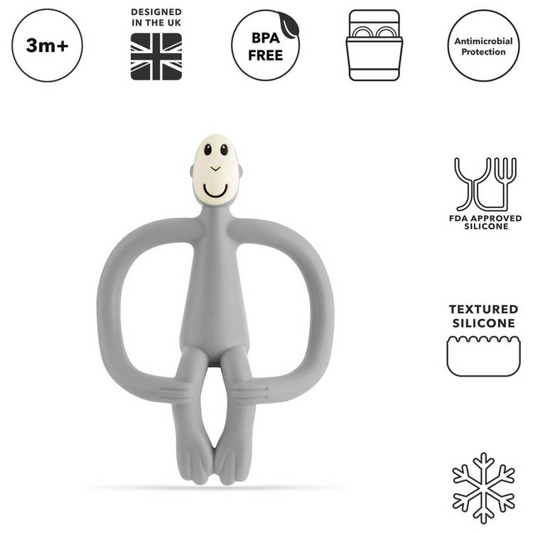 Matchstick Monkey teething toy grey, UK version