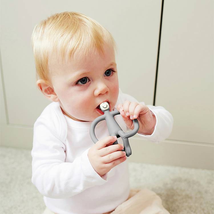 Matchstick Monkey teething toy grey, UK version