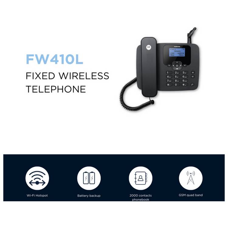 Motorola FW410L single fixed wireless telephone - British product