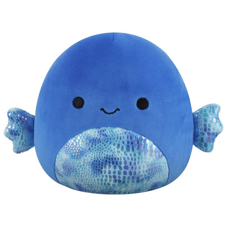 Squishmallows Kobester blue betta fish plush 7.5in - British product
