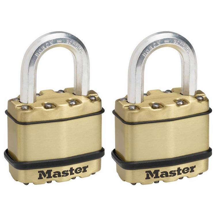 Master Lock Excell 45mm laminated padlock pack of 2, UK version