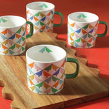 Argos Habitat x Scion Lintu Set of 4 Stoneware Mugs - White 330ml- Buy online at McGrocer
