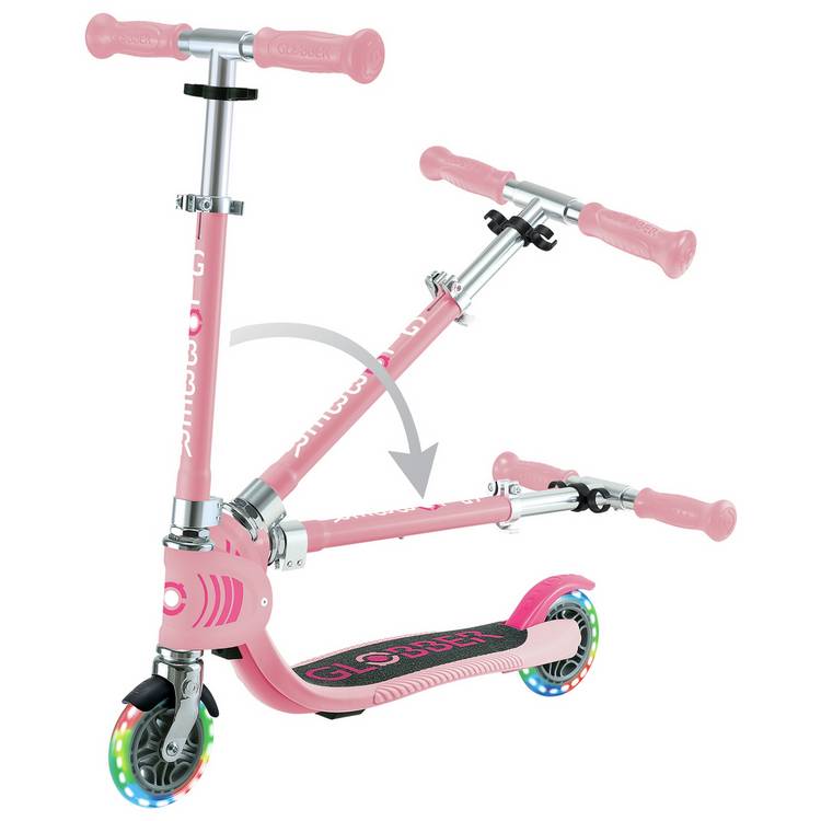 Globber Flow pastel pink scooter, imported from the UK