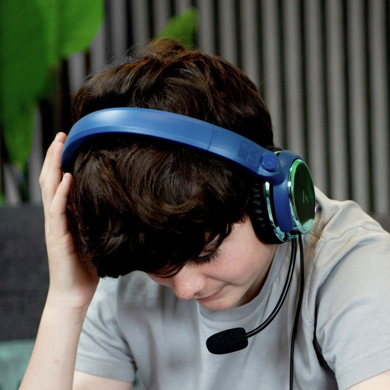 STEALTH gaming headset STRIKE green and blue, imported from the UK