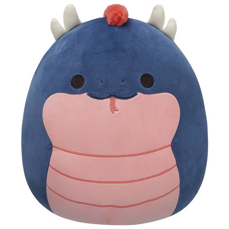 Squishmallows navy basilisk plush toy 12 inch, imported from the UK