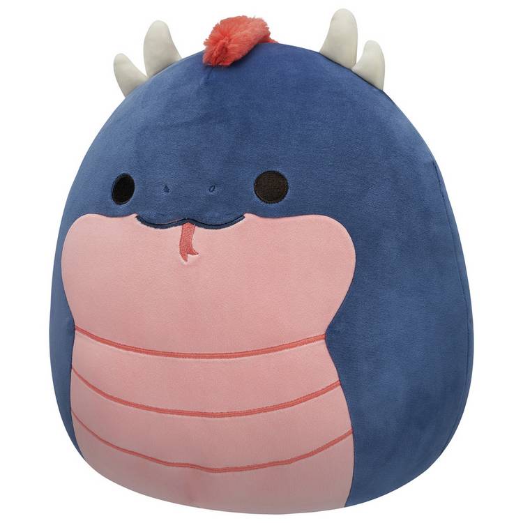 Squishmallows navy basilisk plush toy 12 inch, imported from the UK