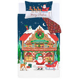 Catherine Lansfield reversible Christmas bedding set double (British brand)